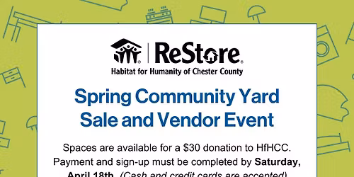 SHOP THE YARD SALE: Spring Community Yard Sale and Vendor Event