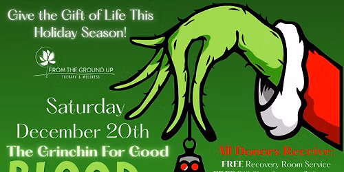 The Grinchin\u2019 for Good Blood Drive & Holiday Market
