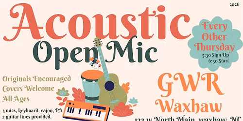 Open Mic @ GWR Waxhaw feat. Jim Pennea