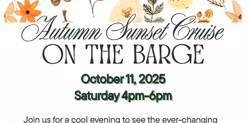 Autumn Sunset Cruise On The Barge