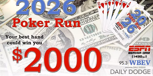 Poker Run stop #7 at Mayville Golf Course