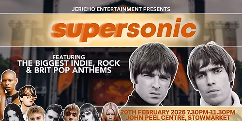 SUPERSONIC - Indie Rock & Brit Pop Night, Stowmarket