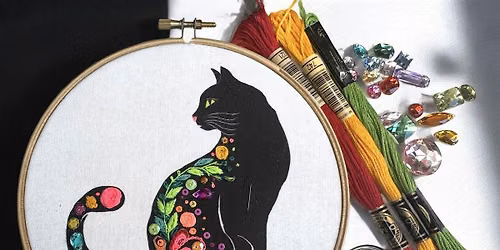 Black Cat Embroidery Workshop at The Banker, EC4