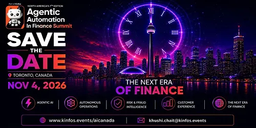 Agentic Automation in Finance Summit Toronto Canada
