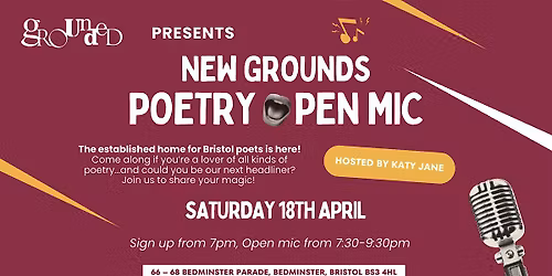 NEW GROUNDS: Poetry Open Mic at Grounded Bedminster
