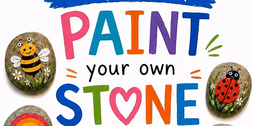 Paint your own stone with Happy Stone Studio
