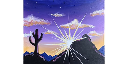 Purple Desert Sunset - Paint and Sip in Indianapolis | Classpop!\u2122