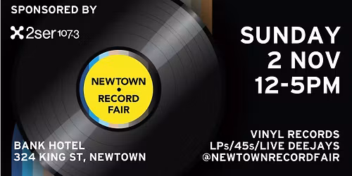 Newtown Record Fair - Sun Nov 2 - last one for 2025!