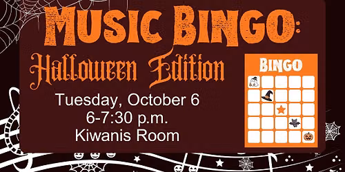 Music Bingo: Halloween Edition