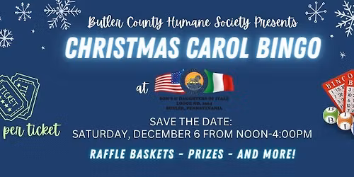 Second Annual Christmas Carol Bingo
