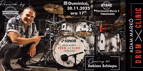Adam Marko Drum Clinic | Timisoara 