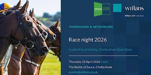 Willans' charity race night in aid of Cheltenham Open Door