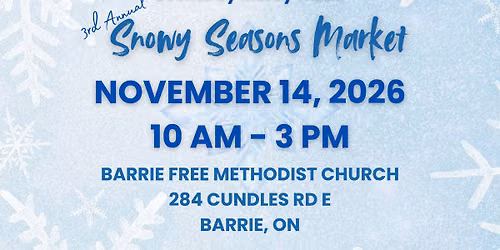 3rd Annual Snowy Seasons Market