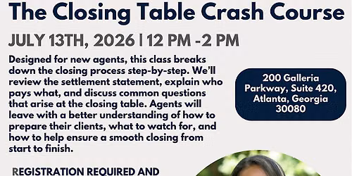 The  Closing Table Crash Course