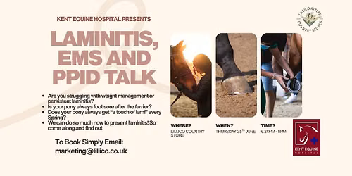 Laminitis, EMS and PPID Educational Talk 