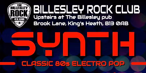 SYNTH Live at The Billesley Rock Club