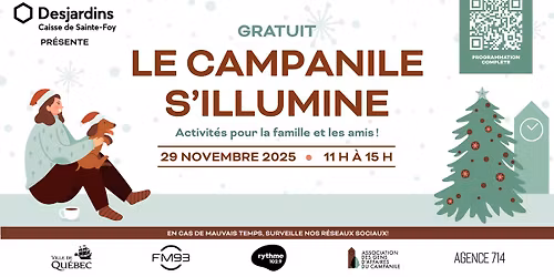 Le Campanile s'illumine