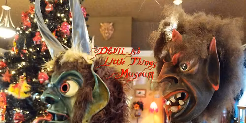 KRAMPUS bazaar! take pictures with Krampus by the tree,  while you shop