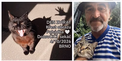 DEN ZV\u00cd\u0158AT S KRY\u0160P\u00cdNEM \ud83d\udc08\u200d\u2b1b\ud83d\udc90 k\u0159est obrazu - \u0160tryncl \/ Hlavinkov\u00e1 \/ Kola\u0159\u00edk a dobro\u010cI\u010c\u00cd sek\u00e1\u010d