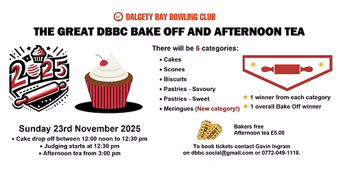 The Great DBBC Bake Off And Afternoon Tea