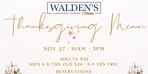 Walden's Thanksgiving Day Brunch