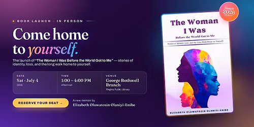 Book Launch - The Woman I was before the world got to me