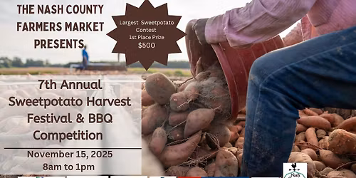 7th Annual Sweetpotato Harvest Festival and BBQ Competition