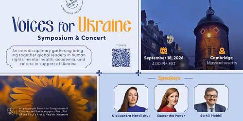 Voices for Ukraine: Symposium & Concert