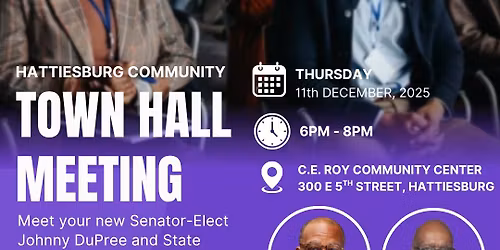 Senator-Elect Johnny DuPree and Representative Percy Watson