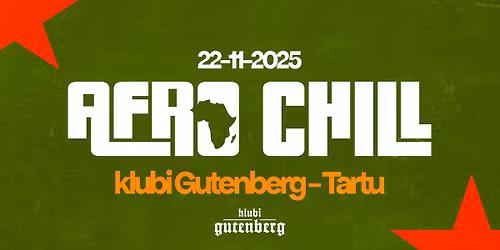 AFRO CHILL COMES TO TARTU \ud83c\udf0d\ud83d\udd25