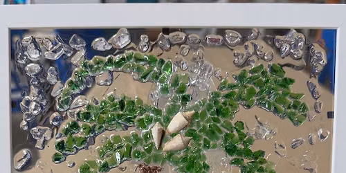 Palm Tree Resin & Crushed Glass Workshop
