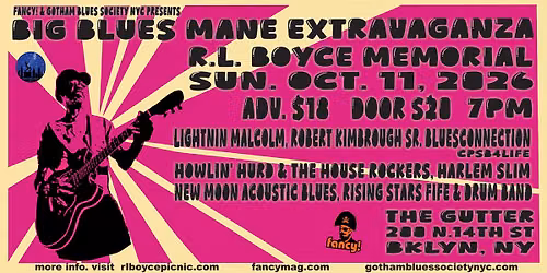 BIG BLUES MANE Extravaganza, JUKE JOINT JAM for the BIG BLUES MANE