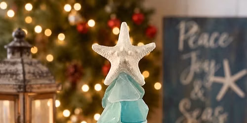 SMP October 25th, 11-1, "Sea Glass" Christmas Tree w\/ artist Kim Brown, Of Ocean Echoes Studio