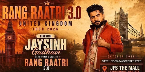 Rang Ratri 3.0 with Jaysinh Gadhvi (Friday - 2nd Oct)