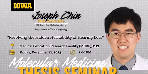 Molecular Medicine Thesis Defense Seminar: Joseph Chin