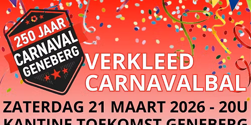 Verkleed carnavalbal 2026