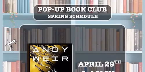 Popup book club: Project Hail Mary