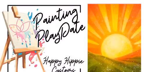 Bright Sunrise Painting PlayDate