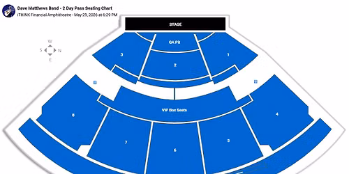 Dave Matthews Band - 2 Day Pass at Fiddlers Green Amphitheatre