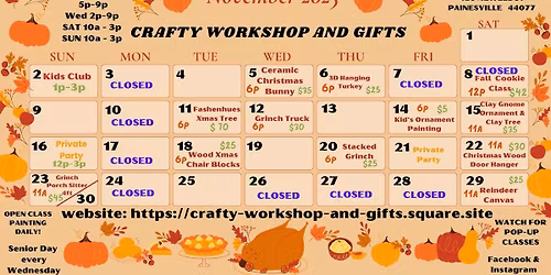 Kid's Ornament Painting  6p  $5