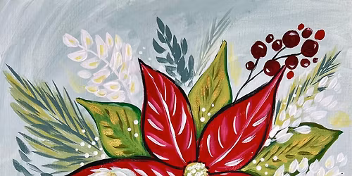 Timeless Poinsettia - Paint'N'Sip - Bar580