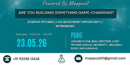 Pune Founder\u2019s Meetup \u2013 Edition 6 - Powered by Mappcall