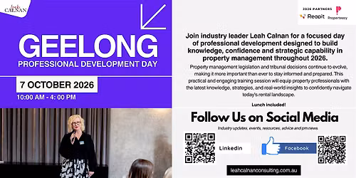 GEELONG | Professional Development Training Day for Property Managers