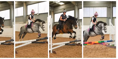 clear round jumping poles to 90cm