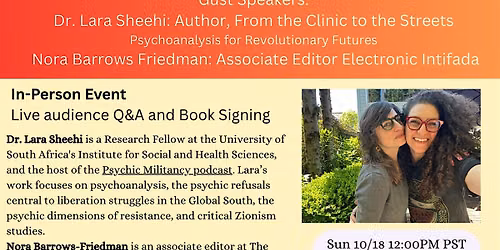 Dr. Lara Sheehi & Nora Barrows-Friedman: Conversation about Palestine