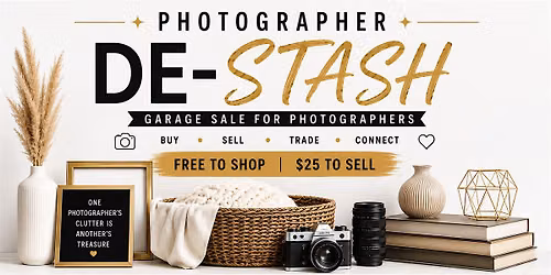 Photographer Garage Sale and De- Stash