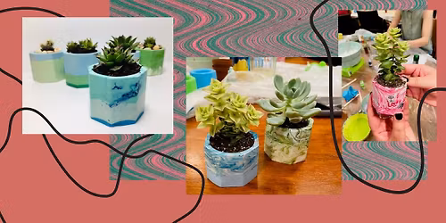 Craft Social: Jesmonite Plant Pots