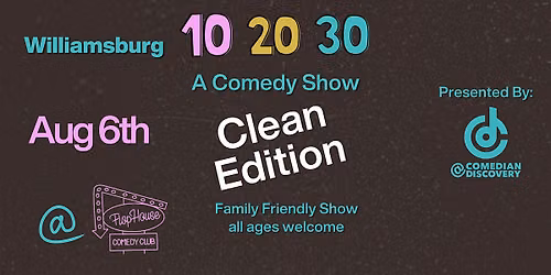 Comedian Discovery Presents: 10, 20, 30 Clean edition