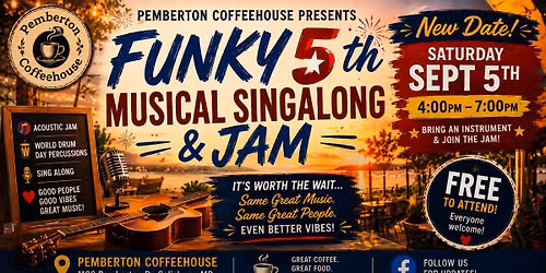 \ud83c\uddfa\ud83c\uddf8\ud83c\udfb8 FUNKY FIFTH! \ud83c\udfb8\ud83c\uddfa\ud83c\uddf8\nAmerica's 250th Anniversary Acoustic Jam & Cookout\n