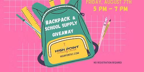Backpack & School Supply Giveaway